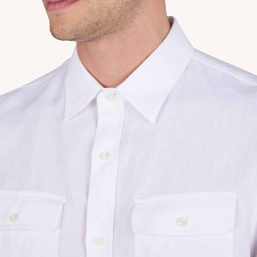 Këmishë Paul & Shark MENS WOVEN LINEN OVERSHIRT