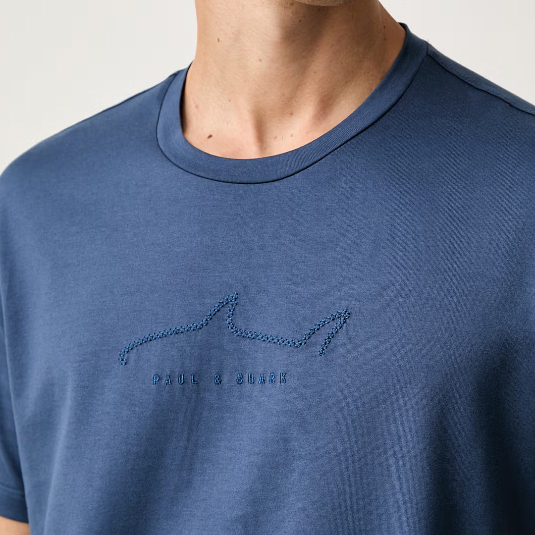 Maicë Paul & Shark MENS KNITTED COTTON T-SHIRT