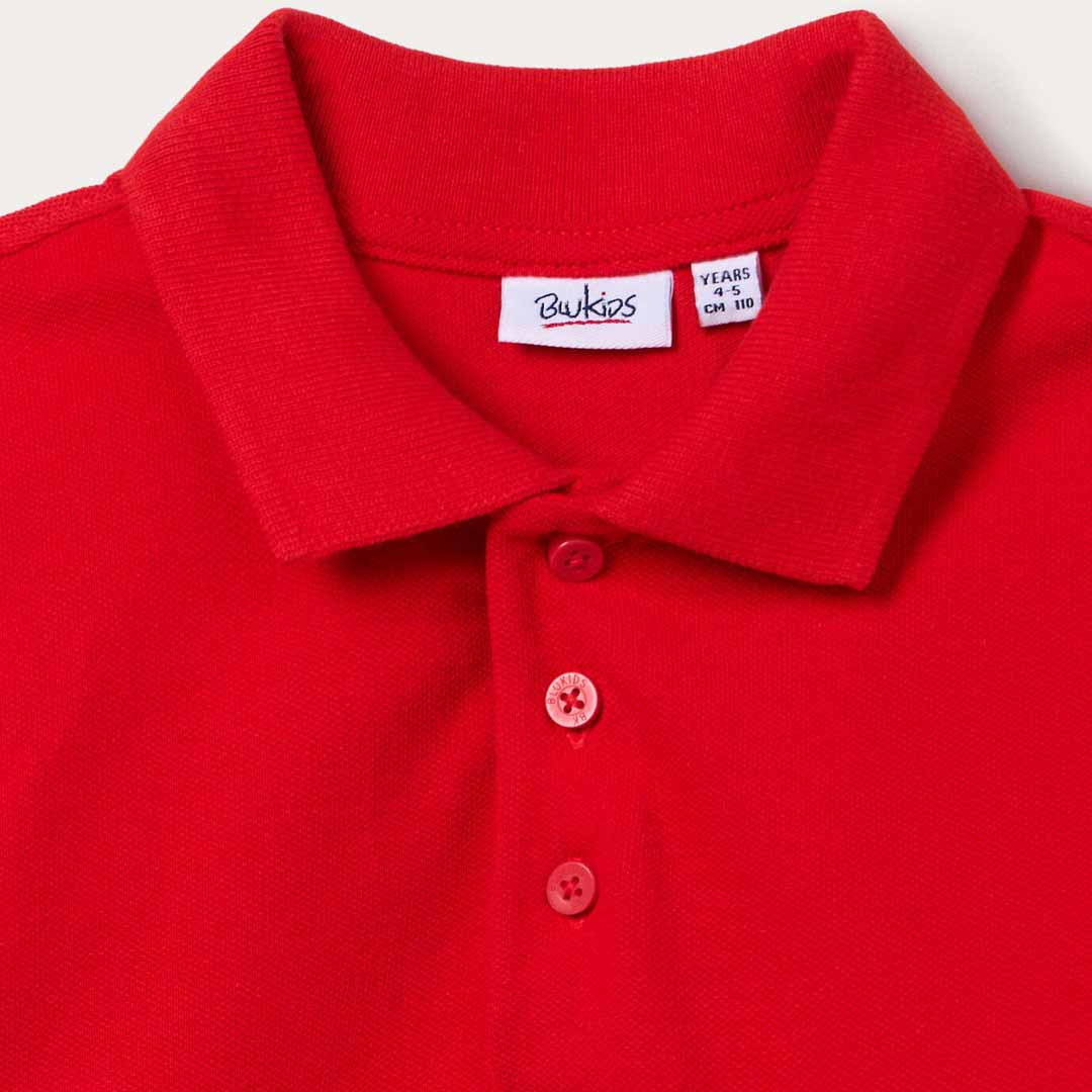 Këmishë Blukids POLO SOLID   FIERY RED