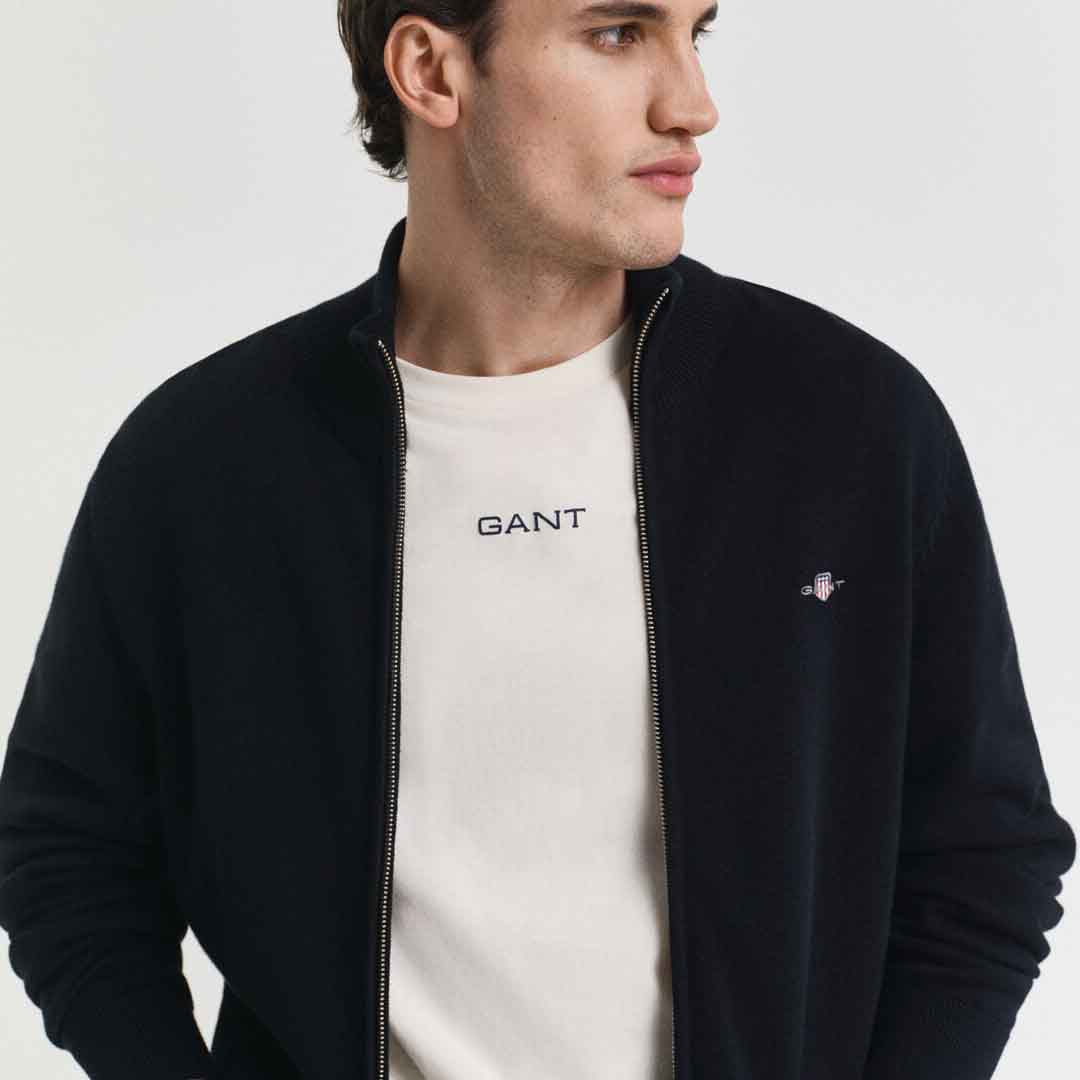 Duks GANT CASUAL COTTON ZIP CARDIGAN