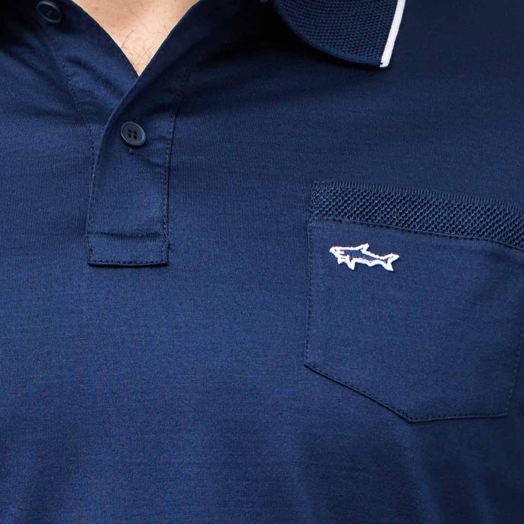 Maicë Paul & Shark MENS KNITTED COTTON POLOSHIRT