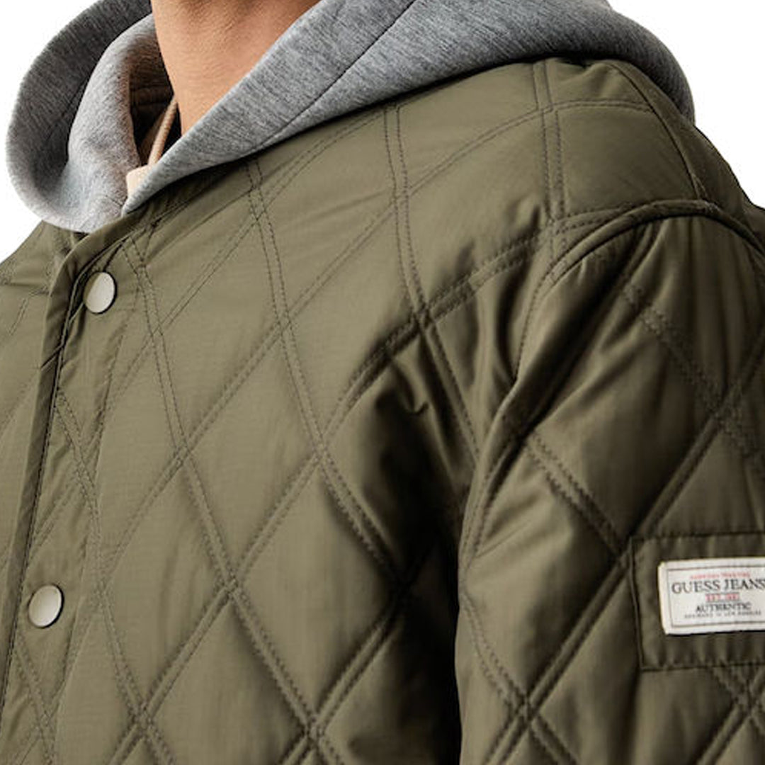 Jakne Guess GJ QUILTED NYLON HOO