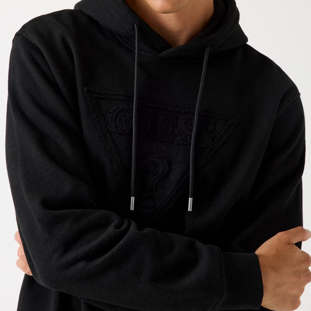 Duks GUESS TRIANGLE RAW PATCH HOODIE