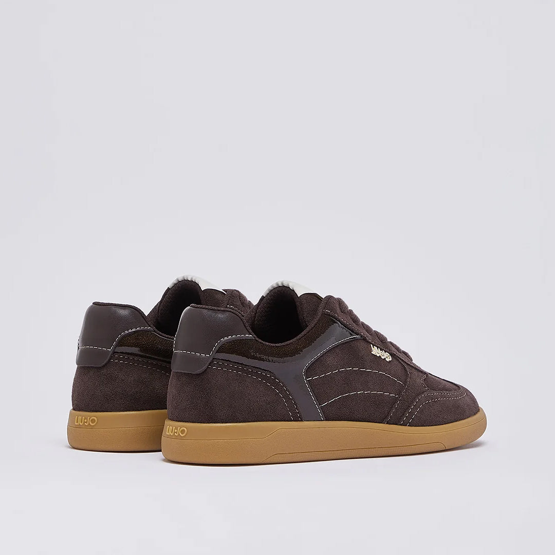 Patikë Liu Jo CONNOR 01 - SNEAKER COW SUEDE/PATENT MOKA