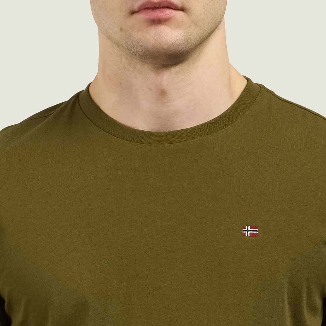 Bluzë Napapijri SALIS LS 1 DARK OLIVE G3A