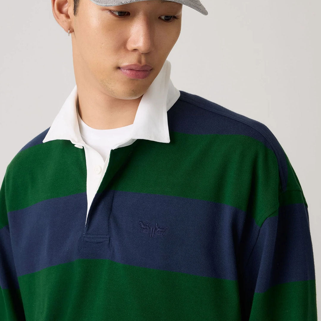 Bluzë LEVIS HUDSON BOXY RUGBY RONAN STRIPE NAVY BL