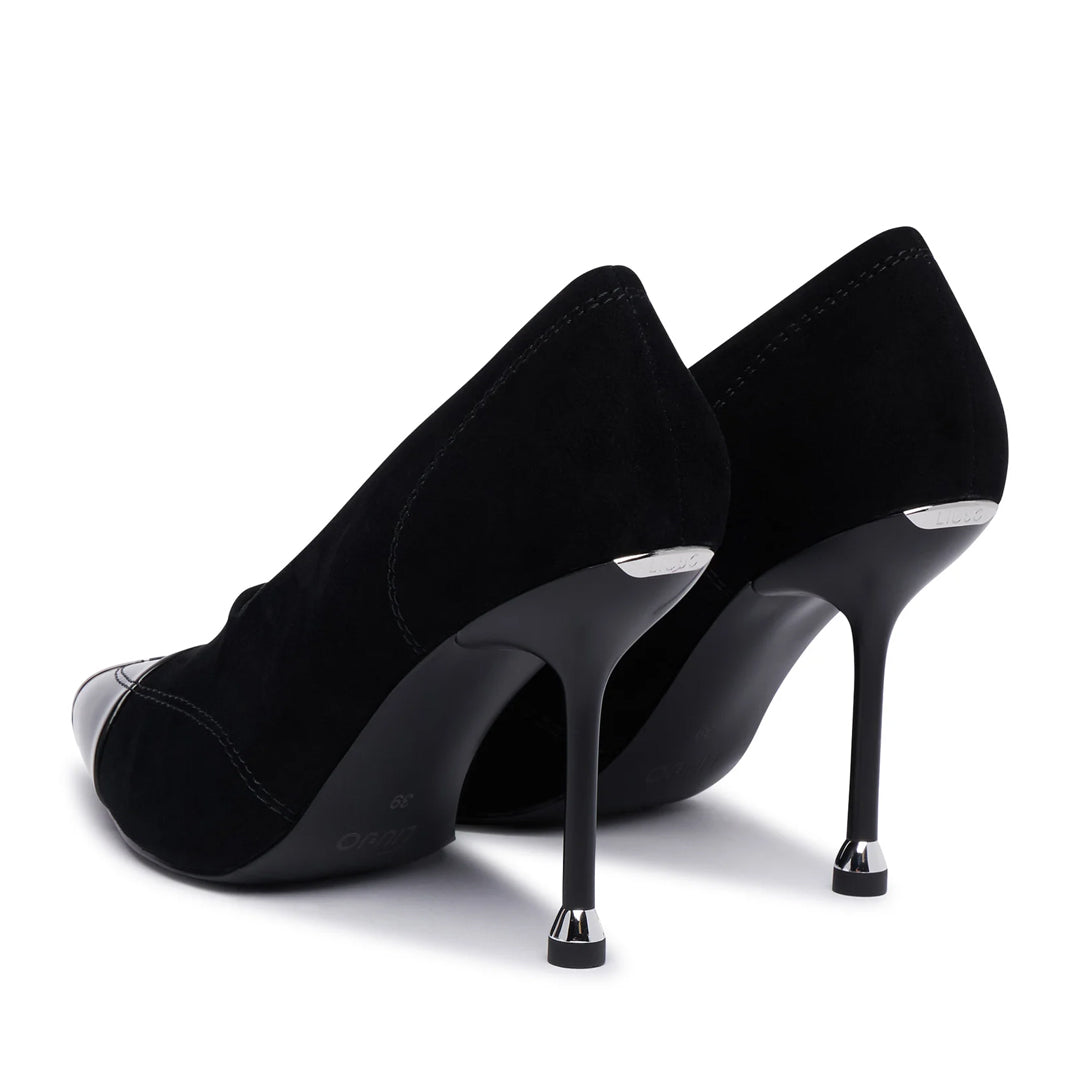 Këpucë Liu Jo DEMI 16 - DECOLLETE KID SUEDE/BOX SPREAD BLACK