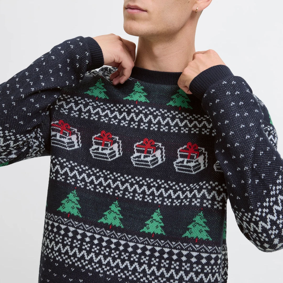 Bluzë JACK & JONESJJX MAS ANDREW KNIT CREW NECK
