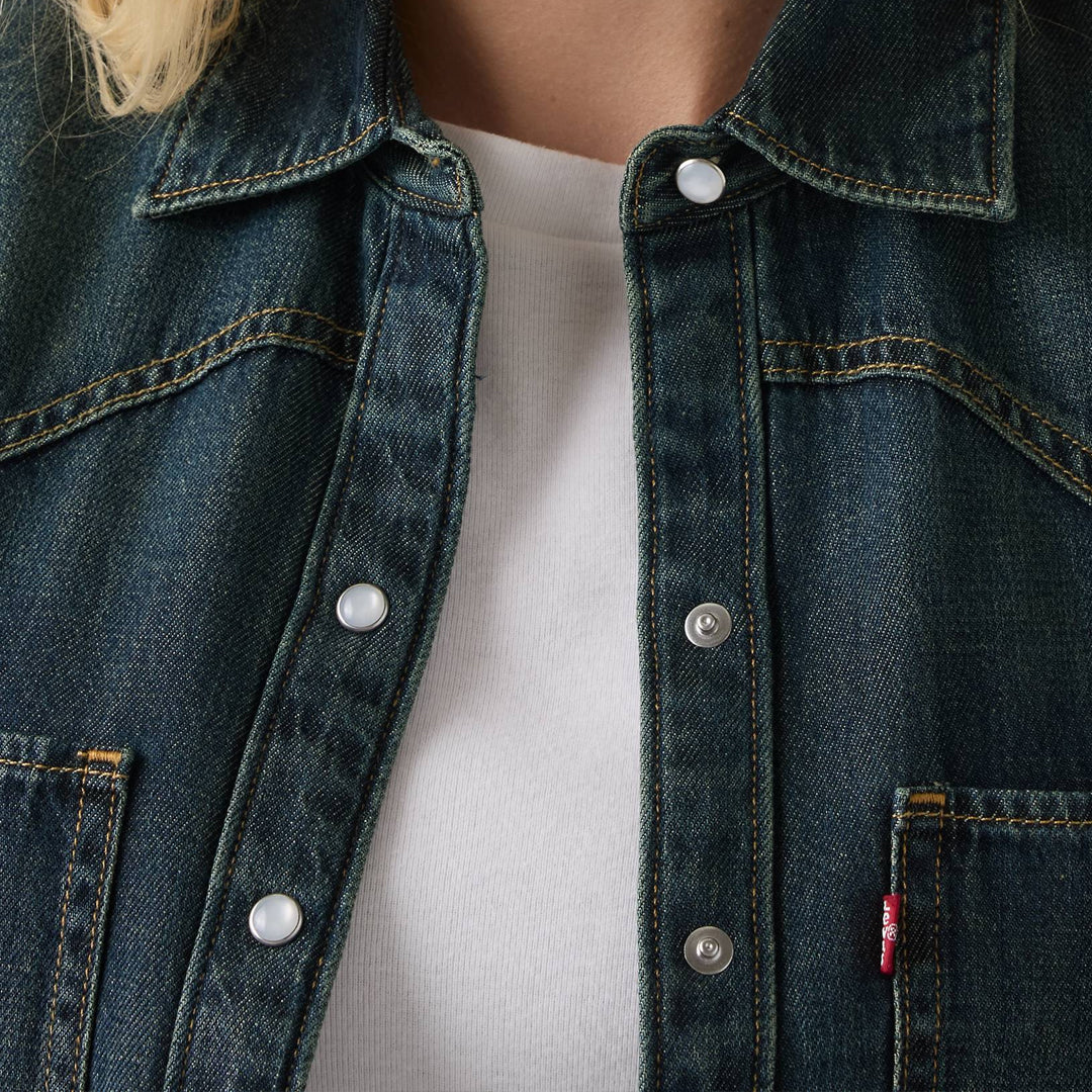 Jakne Levis TEODORA WESTERN SHIRT HIGH VIBRATION W