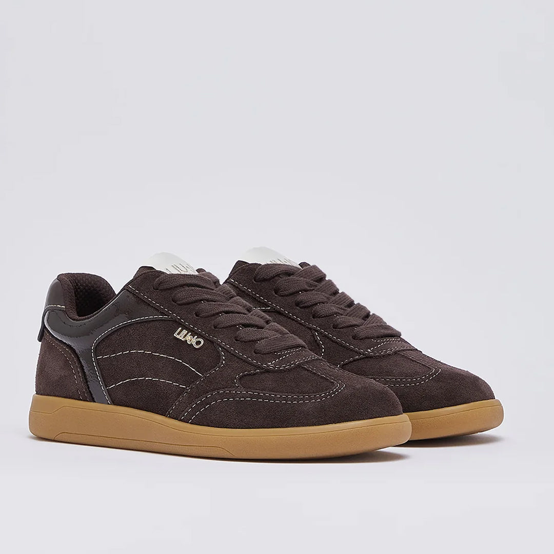 Patikë Liu Jo CONNOR 01 - SNEAKER COW SUEDE/PATENT MOKA