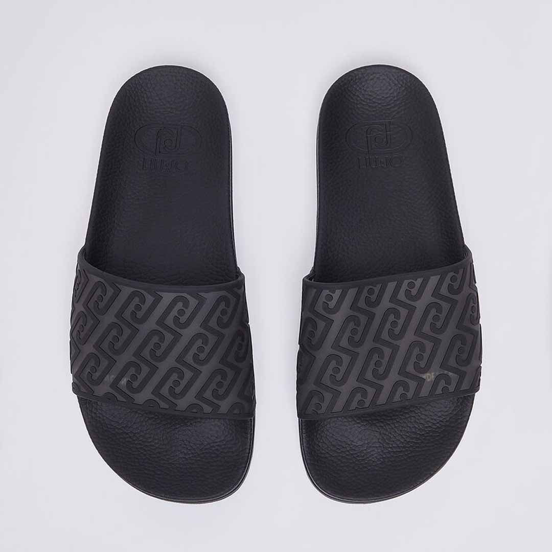 Papuqe Liu Jo KOS 21 - SLIPPER MONOGRAM RUBBERIZED
