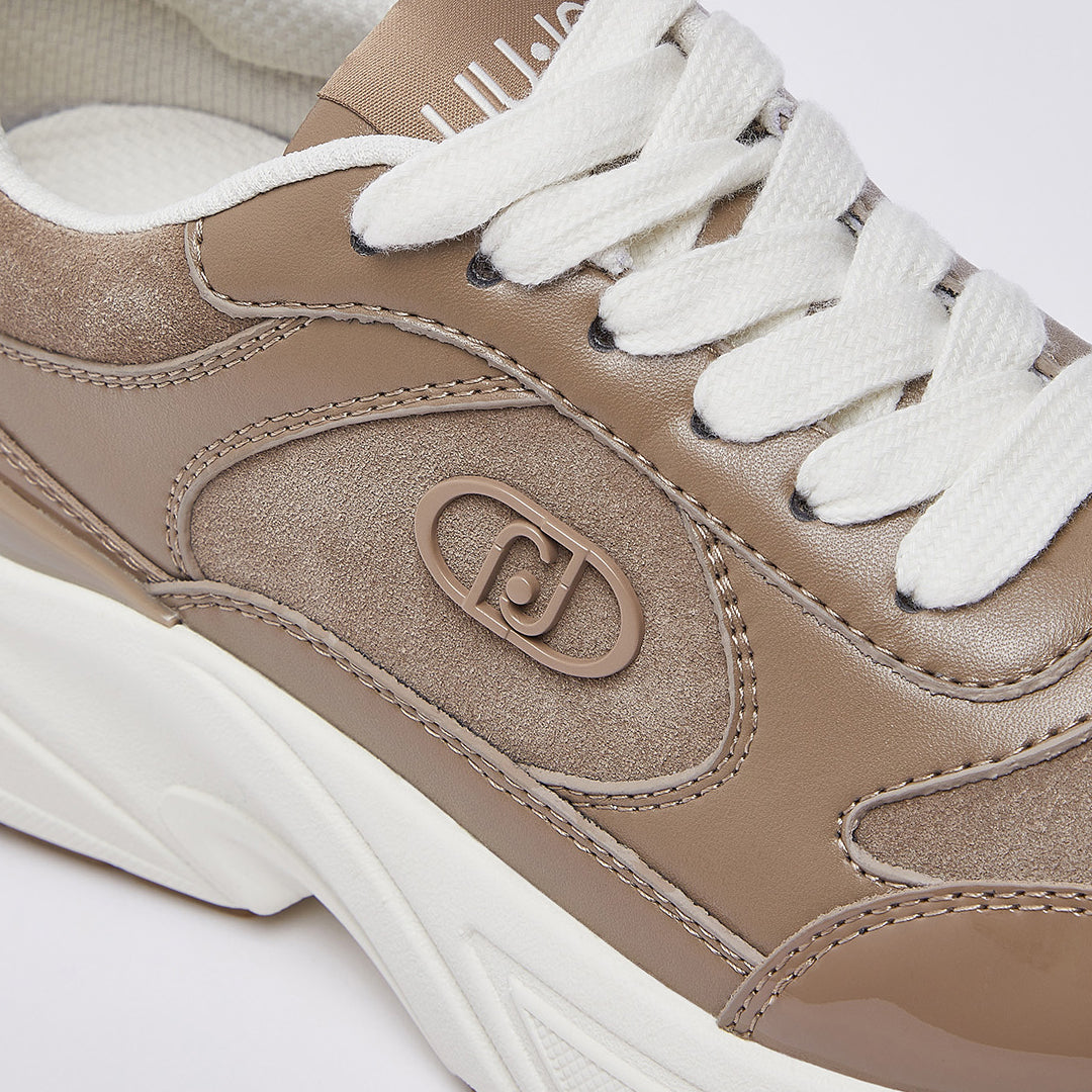 Patikë Liu Jo LJ01 01 - SNEAKER CALF LEATHER/COW SUE HAVANA