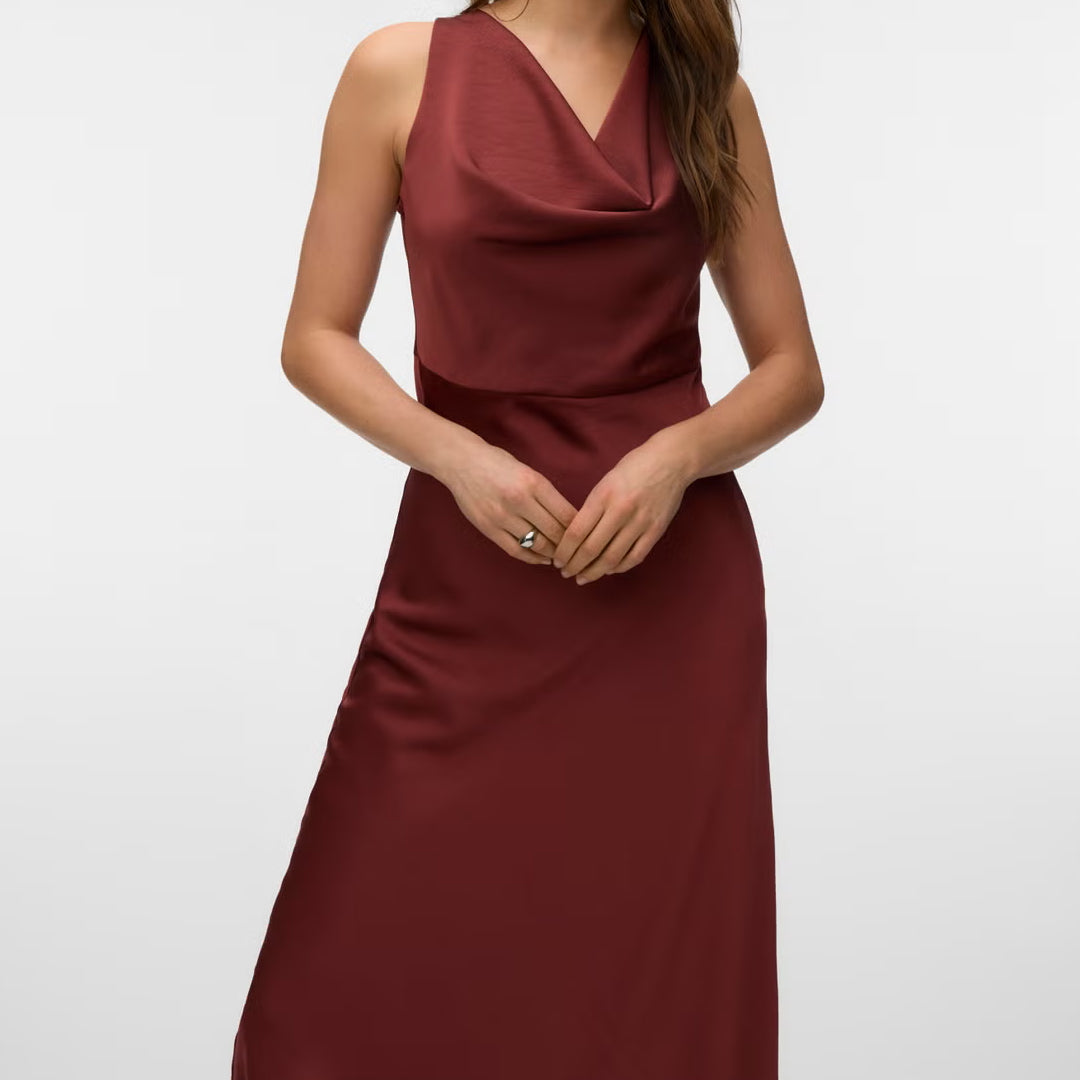 Fustan Vero Moda VMMAILKA SL TIE ANKLE DRESS EXP