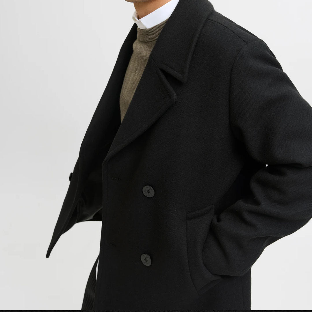 Palltë JACK & JONES JPRBLUASHER WOOL BLEND PEACOAT