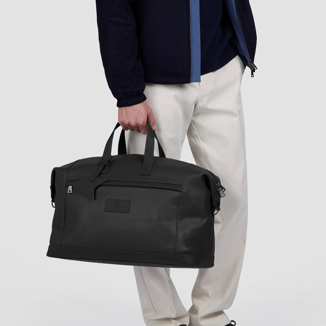Qantë Paul & Shark MENS WOVEN LEATHER BAG