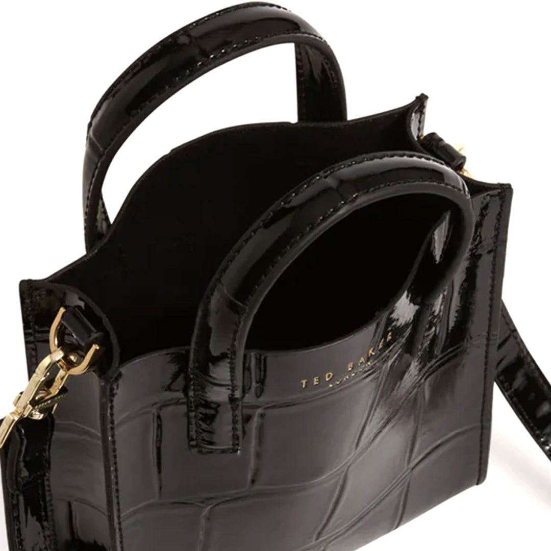 Qantë Ted Baker Croc Effect Mini Icon Bag