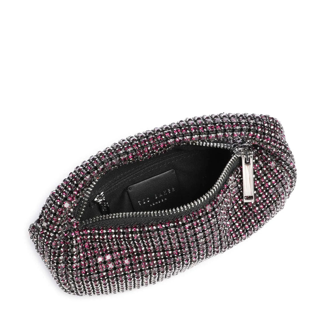 Qantë TED BAKER Mini Crystal Slouchy Hobo Bag 8