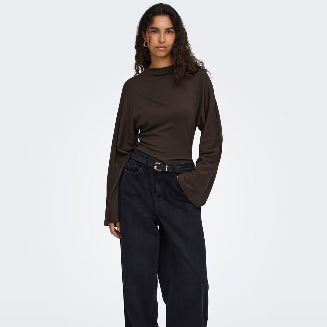Bluzë Only ONLESTRID L/S TIE TOP JRS