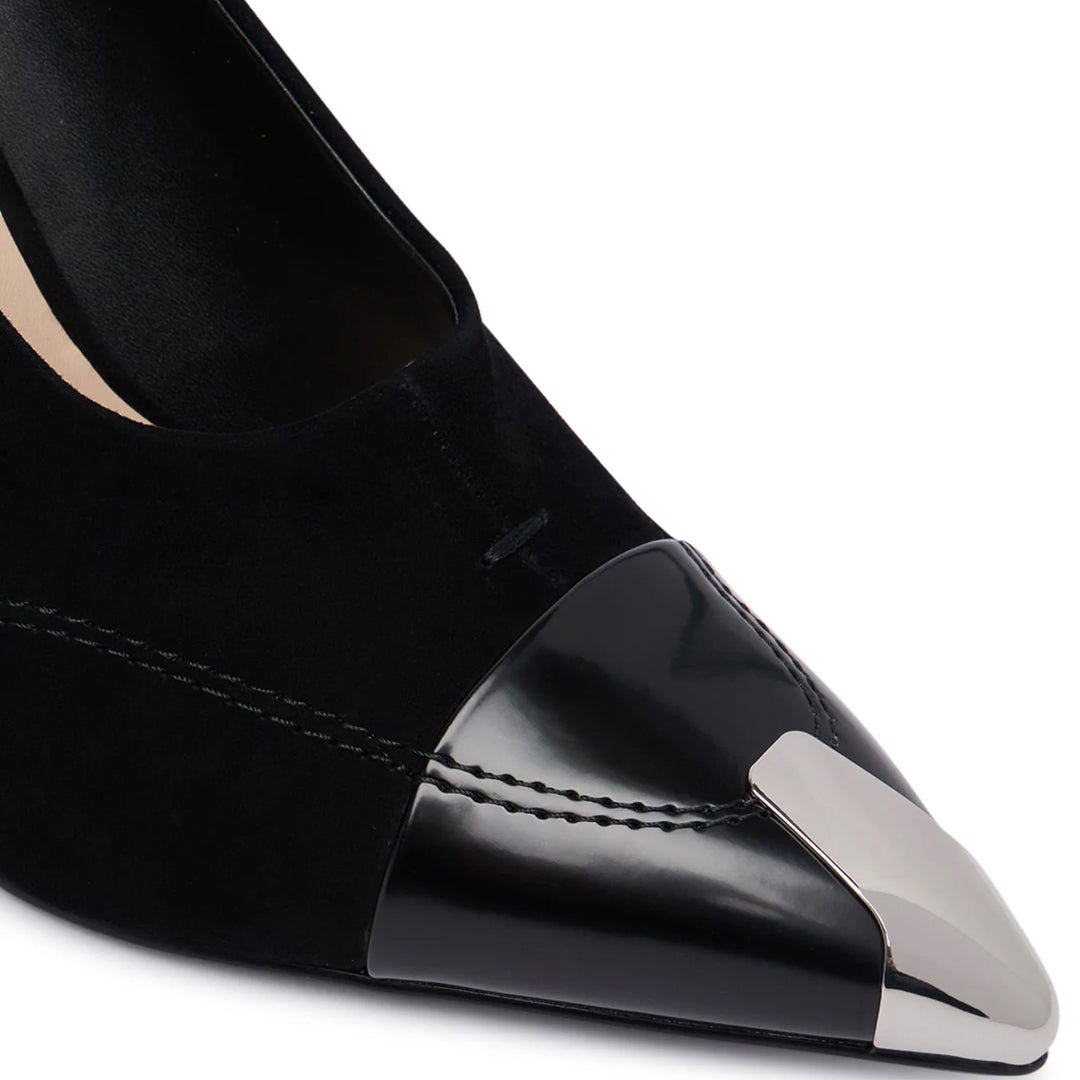 Këpucë Liu Jo DEMI 16 - DECOLLETE KID SUEDE/BOX SPREAD BLACK