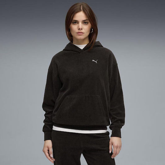 Duks PUMA PUMA ESS ELEVATED Comfort Velour Rib Hoo