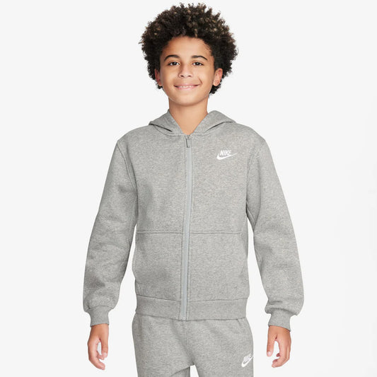 Duks Nike K NSW CLUB FLC HD FZ LS LBR