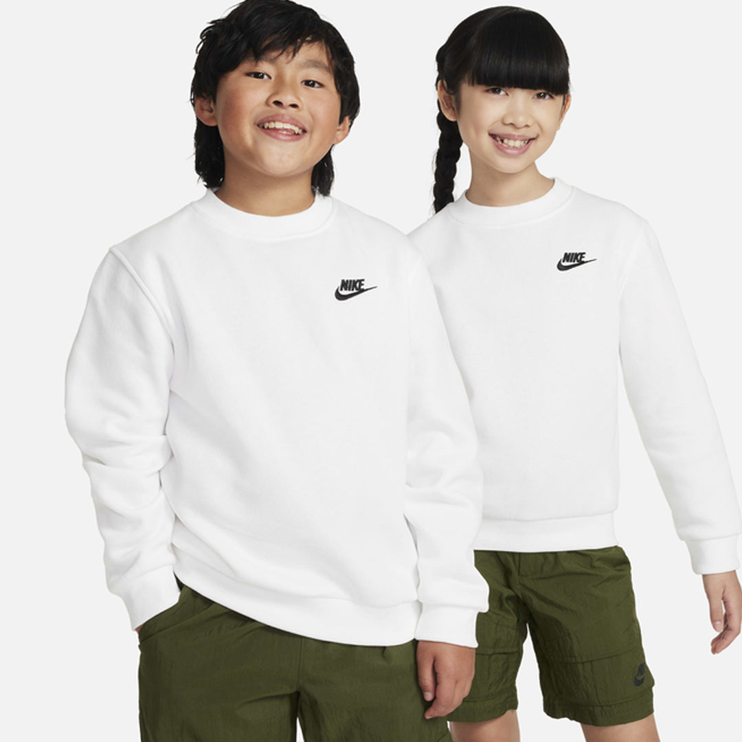 Duks Nike K NSW CLUB FLC CREW LS LBR