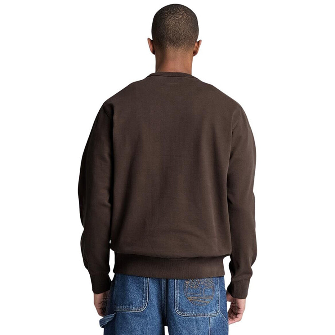Duks Timberland Leather Patch LB Crew Sweatshi