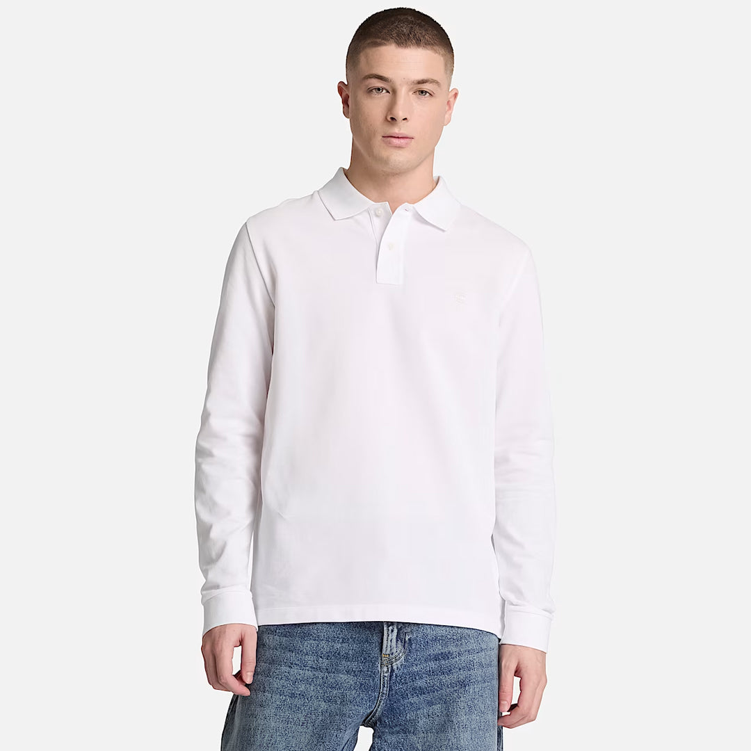 Maicë Timberland OYSTER RIVER Chest Logo LS Pol