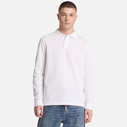 Maicë Timberland OYSTER RIVER Chest Logo LS Pol