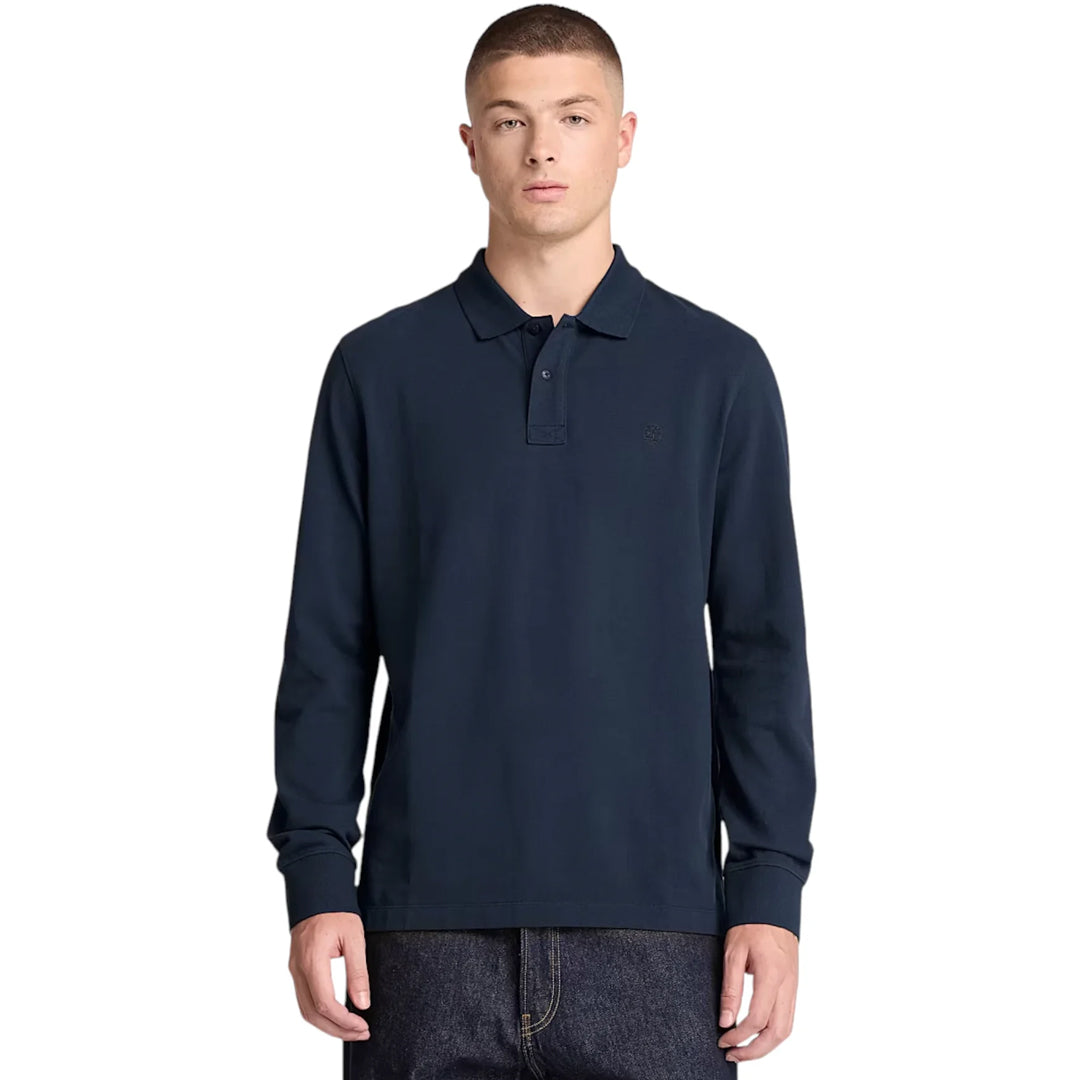 Maicë Timberland OYSTER RIVER Chest Logo LS Pol