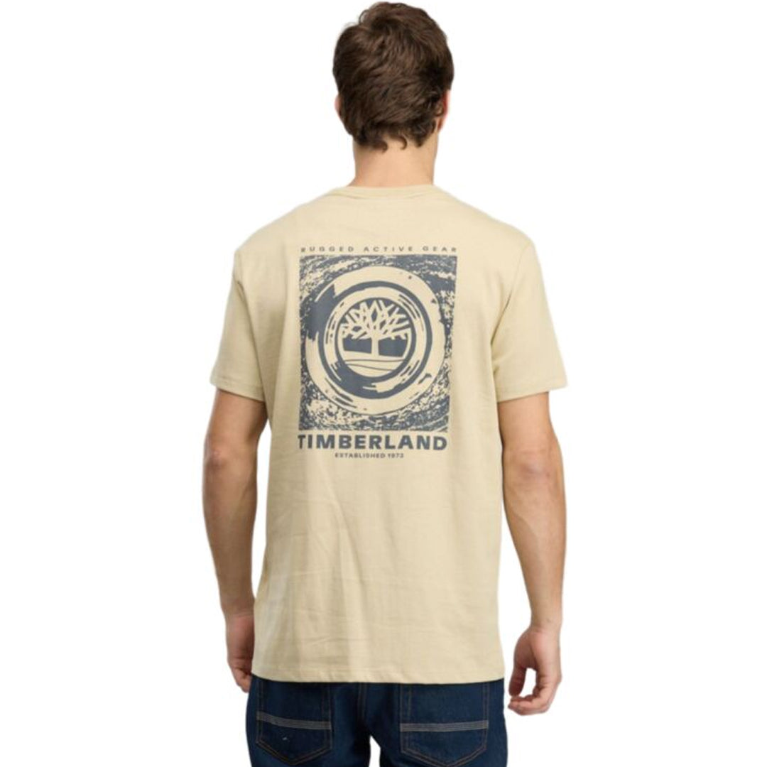 Maicë Timberland RUGGED LOGO TEXTURE SS TEE SAF