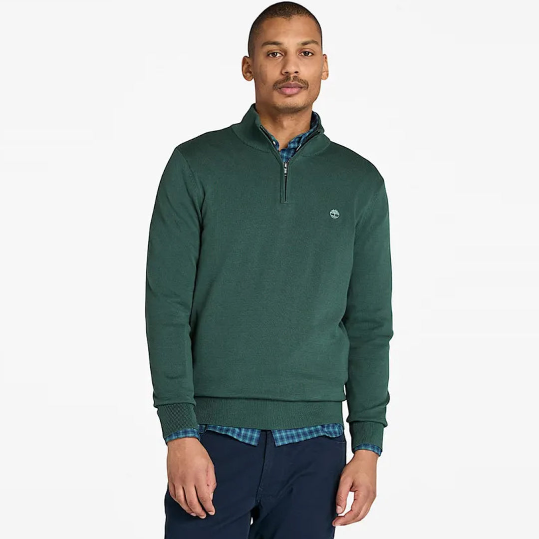 Bluzë TIMBERLAND Cotton YD 1/4 Zip Sweater