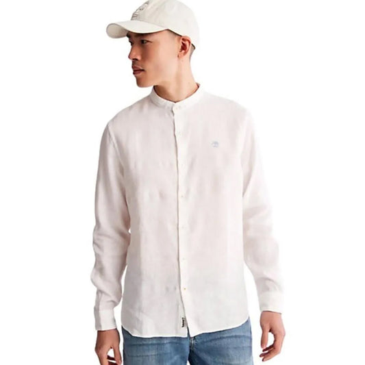 Këmishë Timberland MILL BROOK Linen Korean Collar